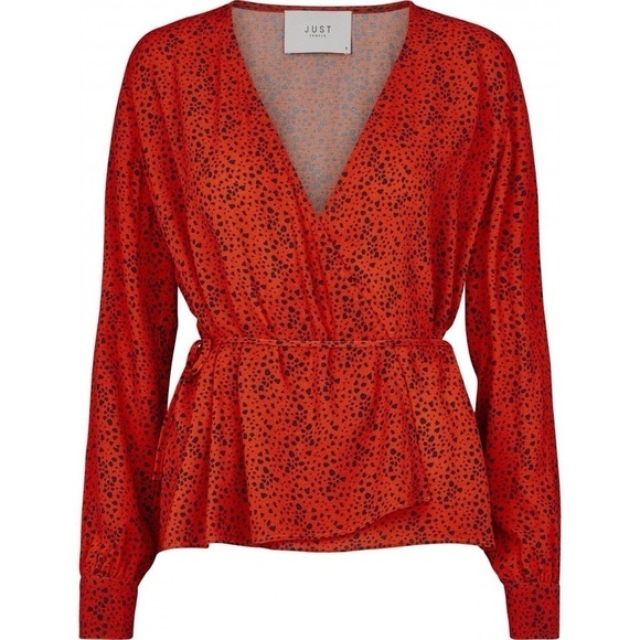 Just Female Ellen Satori Wrap Blouse Anthropologie - Picture 7 of 12